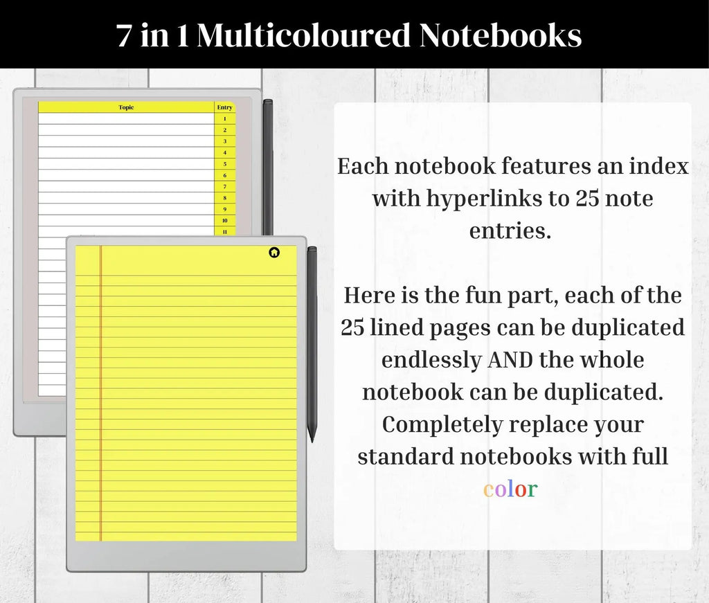 Multicolor Notebooks