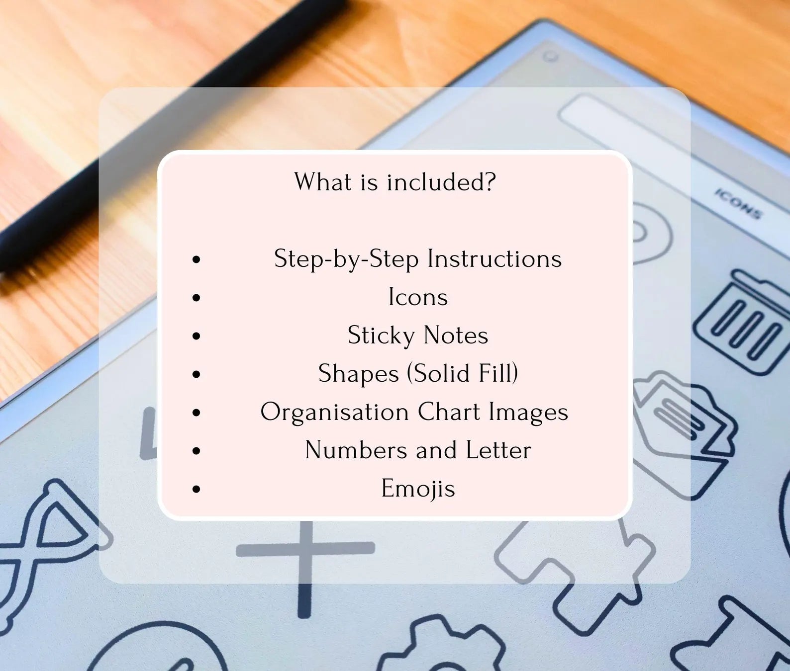 Instant Selectable Icons