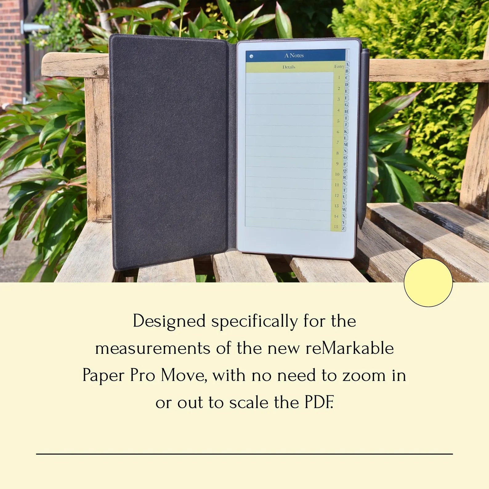 A-Z Notebook (reMarkable Paper Pro Move)