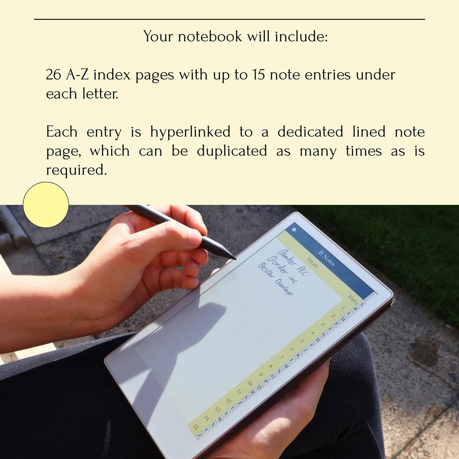 A-Z Notebook (reMarkable Paper Pro Move)